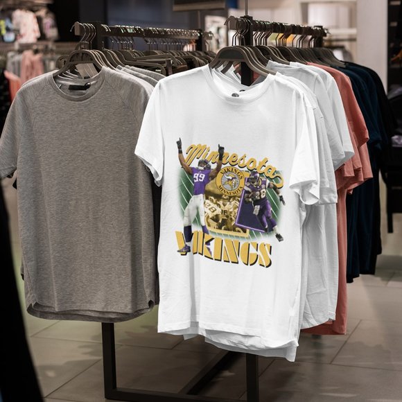 Vintage 90s Minnesota Vikings T Shirt Football N-F-L football player season tee - Picture 1 of 2